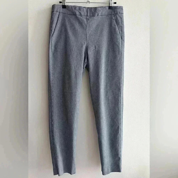 Emma & Olivia Black and White Houndstooth Print Cropped Ankle Pants, Size Small - Picture 3 of 15